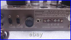 Vintage EICO HF-20 Hi-Fi Audio Tube Amp Amplifier For Restoration No Fuse #99