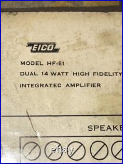 Vintage EICO HF-81 Integrated Tube Amplifier