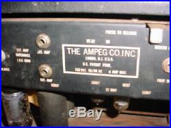 Vintage Early 70's Ampeg VT22 V4 Tube Amplifier Head POWERS ON PARTS/REPAIR