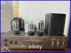 Vintage Eico HF-20 Tube Amplifier 6l6 12ax7 12au7 5u4