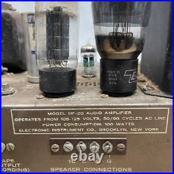 Vintage Eico HF-20 Tube Audio Amplifier for parts / not working Vintage Eico HF-20 Tube Audio Amplifier for parts / not working
