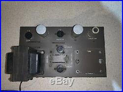 Vintage Eico HF-60 Tube Amplifier Chassis For Parts Or Repair