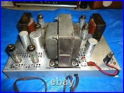 Vintage Electrohome Tube Stereo Amplifier, 6bq5 Push Pull Type
