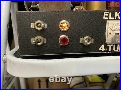 Vintage Elkin Linear Amplifier 4 -1625 Tubes Base amp 110V NICE LOOK