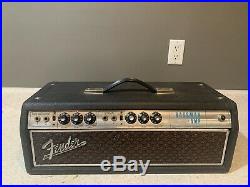 Vintage Fender 1969 Silverface Bassman Tube Bass Amp Head