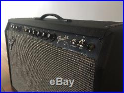 Vintage Fender 30 2x10 guitar tube amp amplifier Jensens withfootswitch pre Rivera