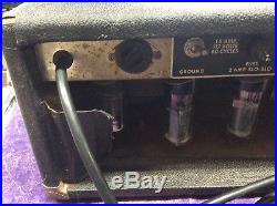 Vintage Fender Blackface Tremolux Tube Amp Head with Footswitch AA763 Tested
