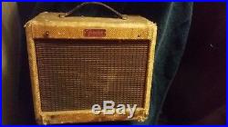 Vintage Fender Champ Amp- Exceptional 1956 Tweed Two Instrument Tube Amplifier