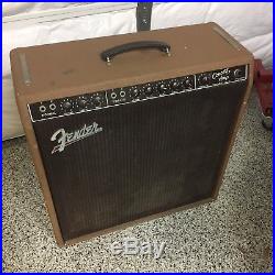 Vintage Fender Concert Amp 1961 Brownface 4x10 6G12-A Brown Bassman Tube Amp