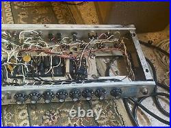 Vintage Fender Silverface Twin Reverb Tube Amp Chassis Project /Restoration
