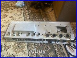 Vintage Fender Silverface Twin Reverb Tube Amp Chassis Project /Restoration