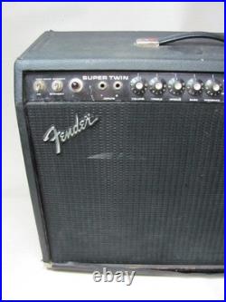 Vintage Fender Super Twin 2x12 Tube Guitar Amplifier 180w USA Project Parts Repa