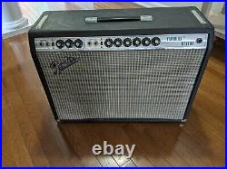 Vintage Fender Vibrolux Reverb Tube Guitar Amp Amplifier With Cover