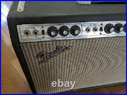 Vintage Fender Vibrolux Reverb Tube Guitar Amp Amplifier With Cover
