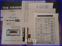 Vintage Fisher 500-c Tube Stereo Amp & Fm Receiver Restored, New Tubes