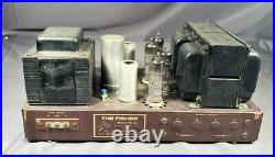 Vintage Fisher Sa-100 Tube Chassis Stereo Amplifier Untested Parts/repair