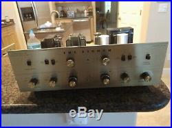 Vintage Fisher X 100 Stereo Tube Control Amplifier X-100 El-84 18W per Channel