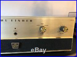 Vintage Fisher X-101-C Stereo Tube Amplifier RESTORED Looks & Sounds Amazing