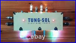 Vintage Folk Art Lighted Sign Advertising Display Tung-Sol Electron Tube Amp