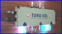 Vintage Folk Art Lighted Sign Advertising Display Tung-Sol Electron Tube Amp Vintage Folk Art Lighted Sign Advertising Display Tung-Sol Electron Tube Amp