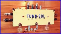 Vintage Folk Art Lighted Sign Advertising Display Tung-Sol Electron Tube Amp