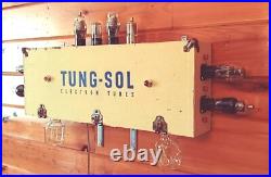 Vintage Folk Art Lighted Sign Advertising Display Tung-Sol Electron Tube Amp Vintage Folk Art Lighted Sign Advertising Display Tung-Sol Electron Tube Amp