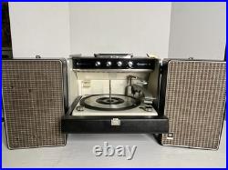 Vintage GE RP-2160A Portable Trimline Phonograph 4 speed Tube Amp Record Player