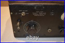 Vintage General Radio Co. Model 814-A Battery Powered Tube Lab Audio Amplifier