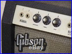 Vintage Gibson Ga-35 Rvt Lancer Electric Guitar Amplifier Tube Amp, Serviced Org
