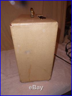 Vintage Gibson Gibsonette Tremolo Tube Guitar Amp Amplifier w Pedal #1 GA-8T