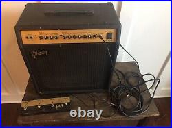 Vintage Gibson The Gold GTS 70 Hybrid Tube Amplifier Amp 2 Channel With Foot pedal