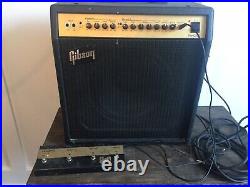 Vintage Gibson The Gold GTS 70 Hybrid Tube Amplifier Amp 2 Channel With Foot pedal