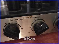 Vintage Grommes Little Jewel Mono Tube Amplifier, LJ6, Works