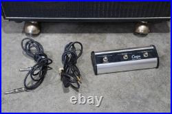 Vintage Guitar Tube Amp Kustom 72 Coupe Amplifier Sparkle Blue with foot pedal