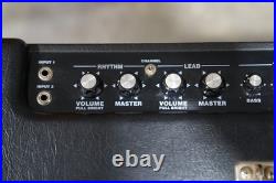 Vintage Guitar Tube Amp Kustom 72 Coupe Amplifier Sparkle Blue with foot pedal