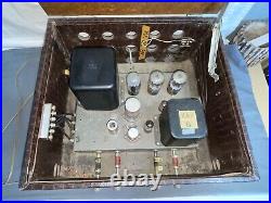 Vintage HEATHKIT A-9B Mono Tube Amplifier faux Alligator skin Case A-9c LISTED 2