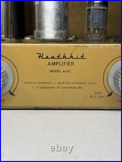 Vintage HEATHKIT A-9C Mono Tube Amplifier Untested No Bottom Plate Tubes & Cord