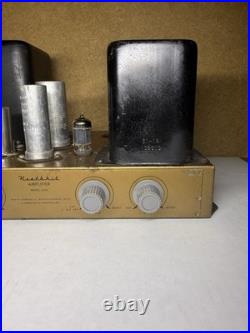 Vintage HEATHKIT A-9C Mono Tube Amplifier Untested No Bottom Plate Tubes & Cord