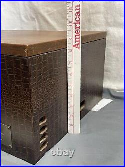 Vintage HEATHKIT A-9C Mono Tube Amplifier faux Alligator skin Case A-9b LISTED 2