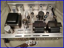Vintage HH Scott 222 Stereo Master 6BQ5 Tube Amplifier Clean & Restored