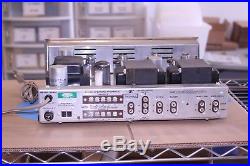 Vintage HH Scott 222c Stereo Tube Amplifier With Cover & Manual Telefunkens