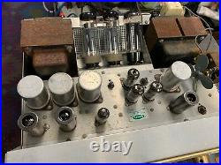 Vintage H H Scott 210-F Dynaural Laboratory Tube Amplifier for parts or repair