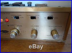 Vintage H H Scott 299 Tube Stereo Amplifier Amp, Original Works, Needs Tubes
