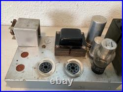 Vintage Hammond Tube Amplifier Chassis Project Transformers, Sockets