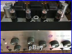 Vintage Harman Kardon A50K A500 Integrated Stereo Tube Amplifier 7355 Tested
