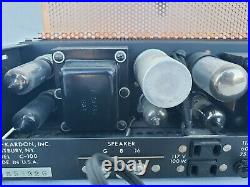 Vintage Harman Kardon C-100 Tube Amplifier. FOR PARTS ONLY
