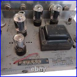 Vintage Harman-Kardon DA100 Commander PA Tube Amplifier AS-IS Parts or Repair