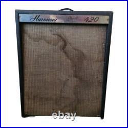 Vintage Harmony H-420 Amplifier Special Design Jensen Driver Old School Tube Amp