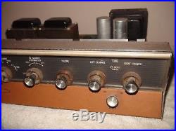 Vintage Heath Kit AA 100 Integrated Stereo Tube Amplifier For Parts or Repair