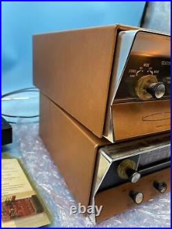 Vintage Heathkit AA-100 Stereo Tube AMP, AJ-32 Tuner, Power On Not Fully Tested